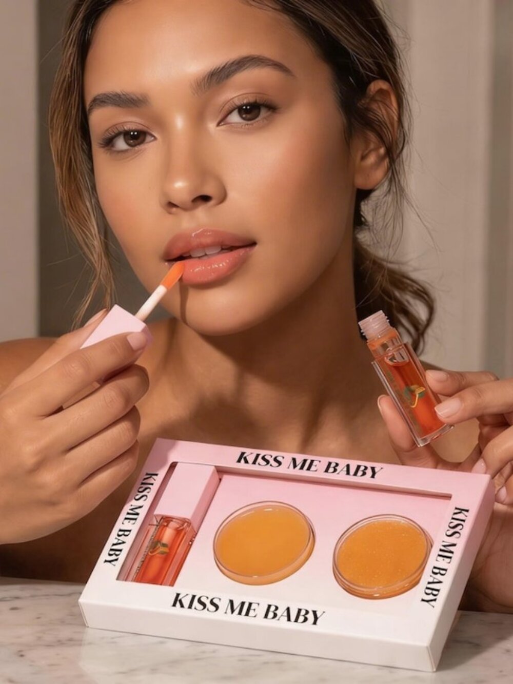 Orange 3-in-1 Lip Mask, Balm & Oil Gift Set